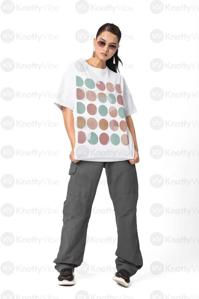Colorful Geometric Unisex Tee Casual Wear Art Lover Gift Trendy Summer Top Everyday Comfort Shirt Unique Graphic