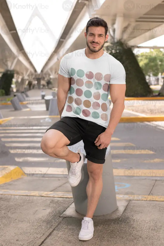 Colorful Geometric Unisex Tee Casual Wear Art Lover Gift Trendy Summer Top Everyday Comfort Shirt Unique Graphic
