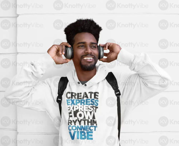 Creative Flow Hoodie - Unisex Lightweight Sweatshirt for Artists Musicians Ideal for Gifts Festivals Everyday Wear
