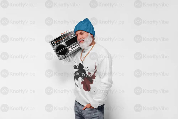 Knotty Vibe Crewneck Sweatshirt - Cozy Fashion Great for Casual Outings Gift for Art Lovers Ideal for Relaxing Evenings