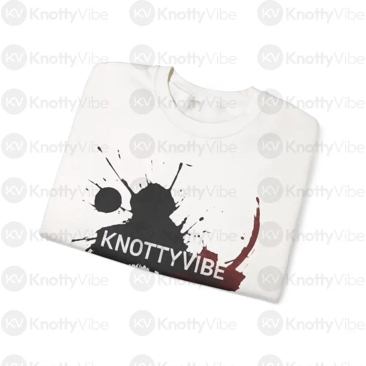 Knotty Vibe Crewneck Sweatshirt - Cozy Fashion Great for Casual Outings Gift for Art Lovers Ideal for Relaxing Evenings