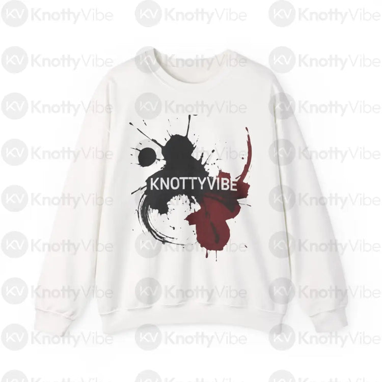 Knotty Vibe Crewneck Sweatshirt - Cozy Fashion Great for Casual Outings Gift for Art Lovers Ideal for Relaxing Evenings