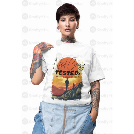 Retro-Inspired Unisex Oversized Tee Gift for The Big Bang Theory Fans Casual Comfort Vintage Style Shirt Summer Outfit