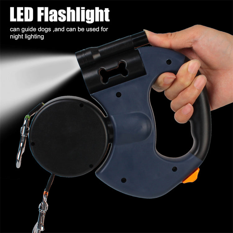 Glow Walk Dual Leash – Tangle-Free, Reflective & Smart ✨