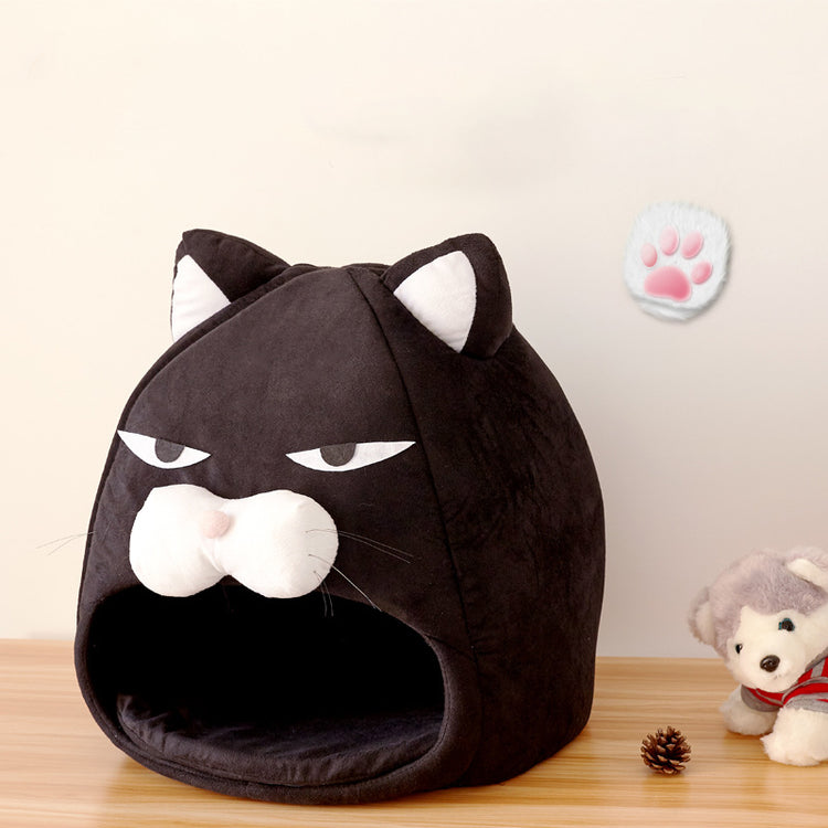 CozyDen™ Pet Nest – Ultra Soft Cat & Dog Bed
