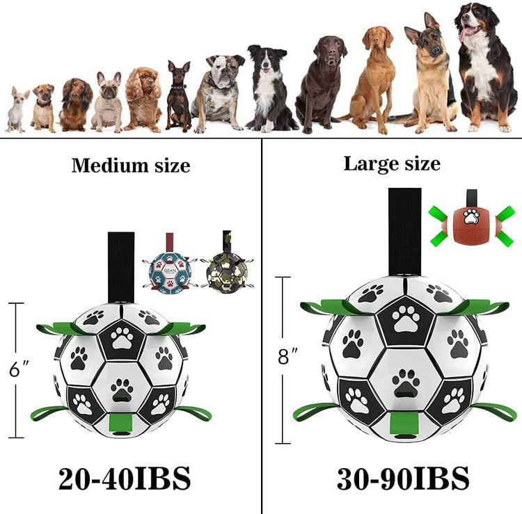 BouncePlay™ Dog Soccer Ball – Interactive Fetch Toy ⚽