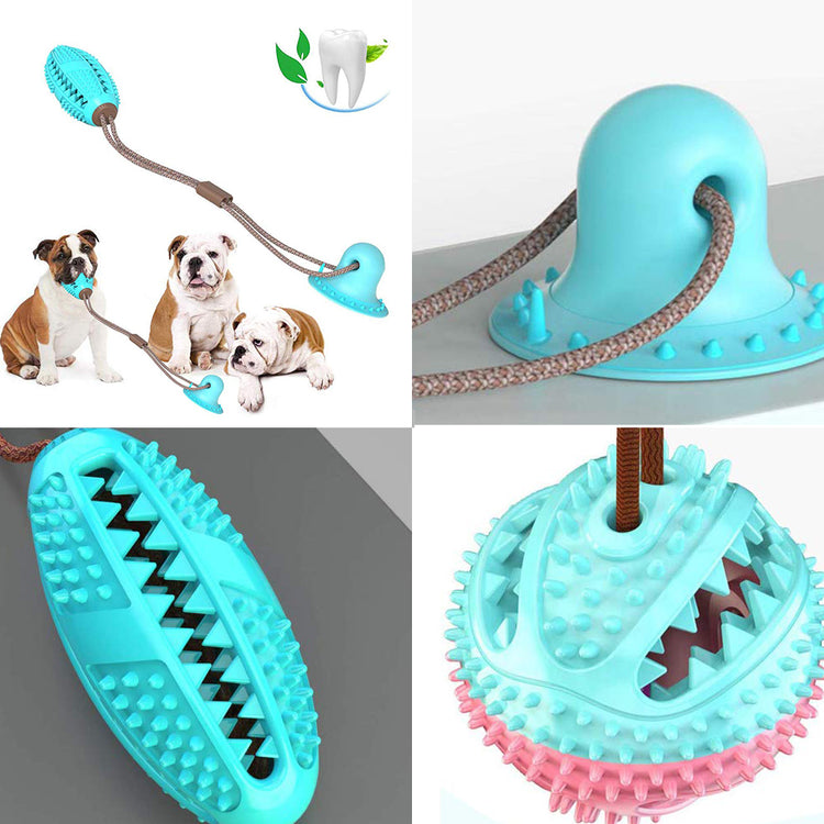 TugFlex™ Suction Dog Toy – Solo Play + Teeth Cleaner