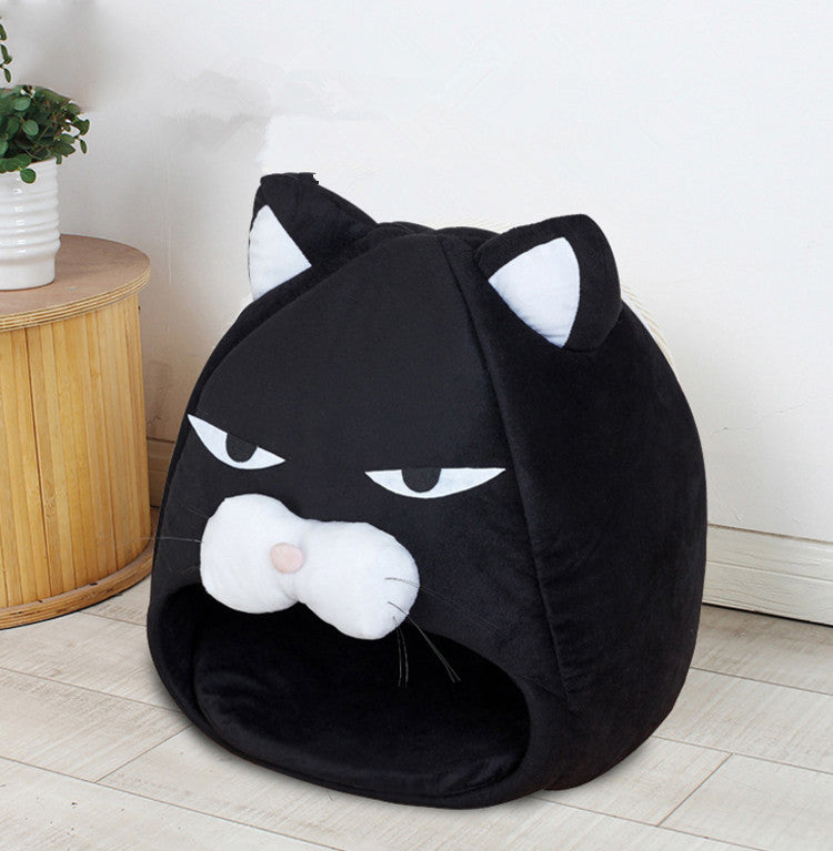 CozyDen™ Pet Nest – Ultra Soft Cat & Dog Bed