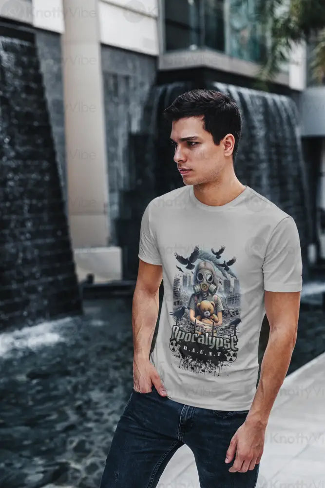 Apocalyptic Vibe Unisex Oversized Tee | Casual Graphic T-Shirt for Nostalgic Aesthetics Streetwear Gift for Him/Her
