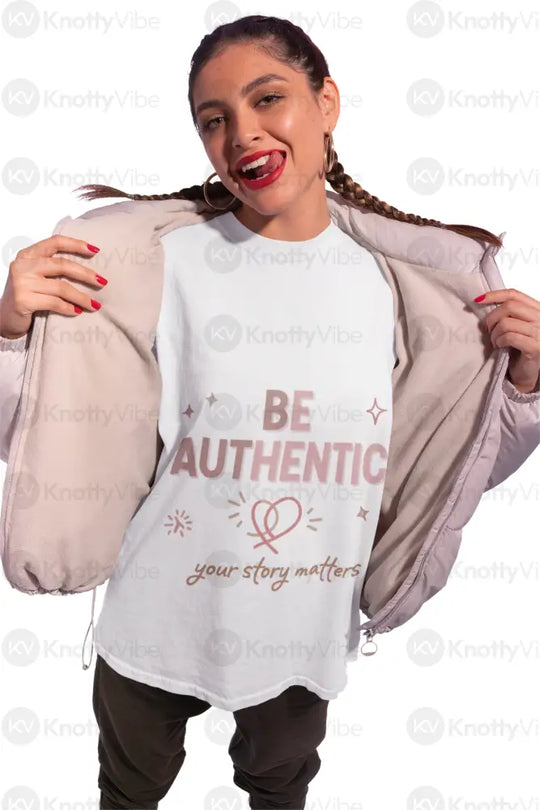 Authentic Storytelling T-Shirt | Inspirational Tee for Self-Expression Gift for Friends Motivational Apparel Everyday