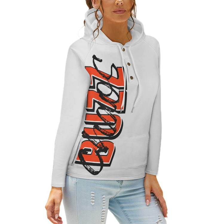Buzz Chaos Button-Up Hoodie