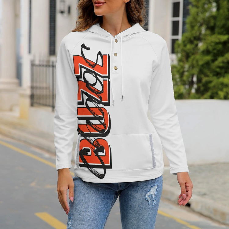 Buzz Chaos Button-Up Hoodie