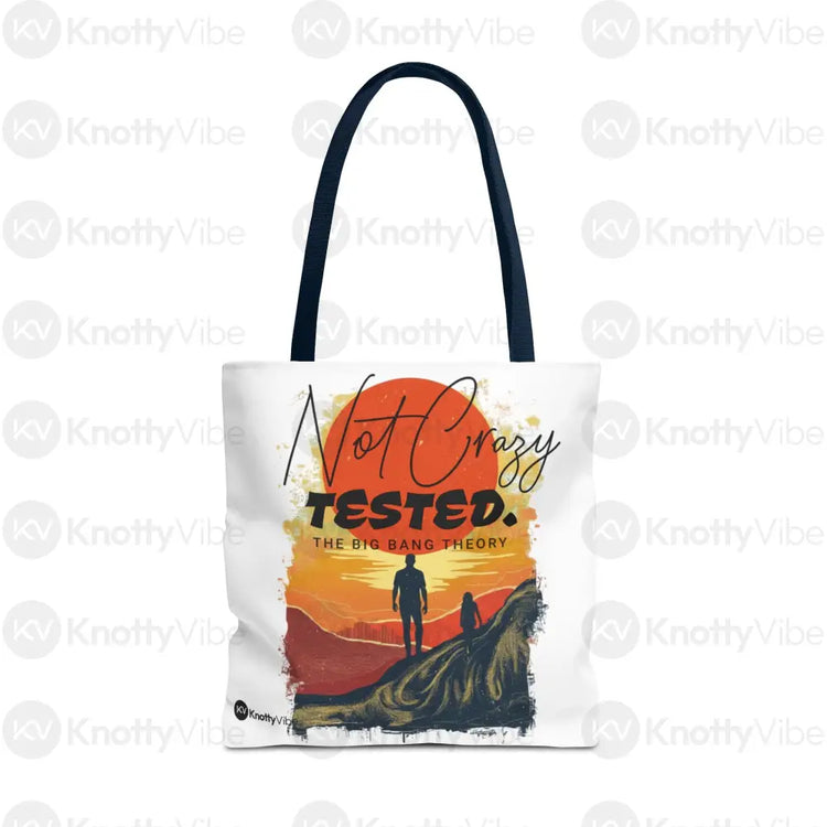 Big Bang Theory Tote Bag Funny Tote Geek Chic Gift for Fans Everyday Use Eco-Friendly Carryall 18’’ × 18’’ / Navy Bags