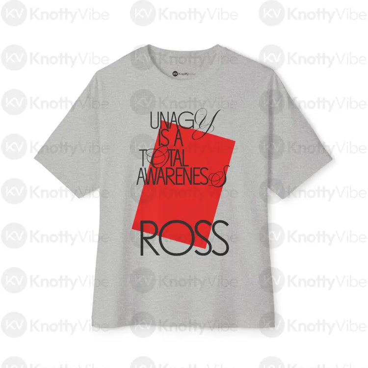 Bold Awareness Tee | Artistic Boxy T-Shirt | Casual Unisex Style Gift for Art Lovers Graphic Tee for Everyday Trendy