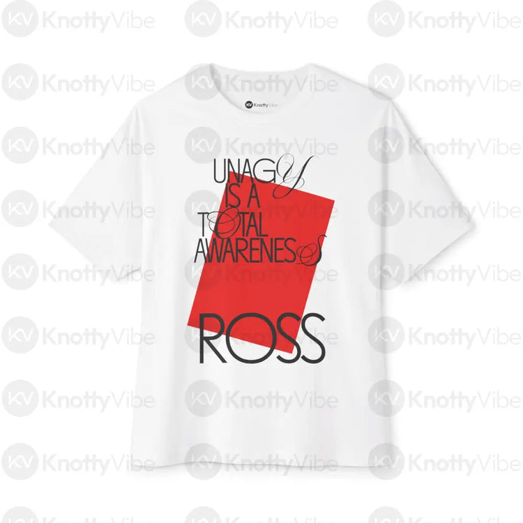 Bold Awareness Tee | Artistic Boxy T-Shirt | Casual Unisex Style Gift for Art Lovers Graphic Tee for Everyday Trendy