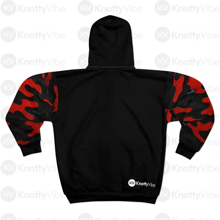 Bold Camo Unisex Zip Hoodie Streetwear Jacket Casual Layer Matching Outfit Outdoor Gear Perfect Gift for Adventurers