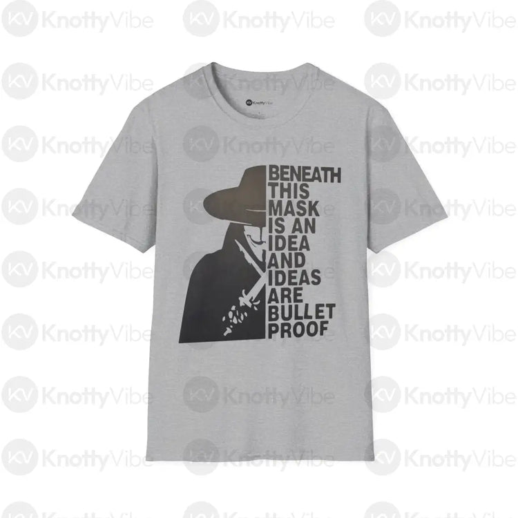 Bulletproof Ideas Unisex T-Shirt | Inspirational Design | Gift for Creatives | Everyday Wear | Motivational Fashion