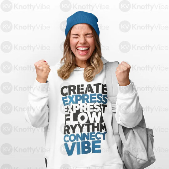 Creative Flow Hoodie - Unisex Lightweight Sweatshirt for Artists Musicians Ideal for Gifts Festivals Everyday Wear