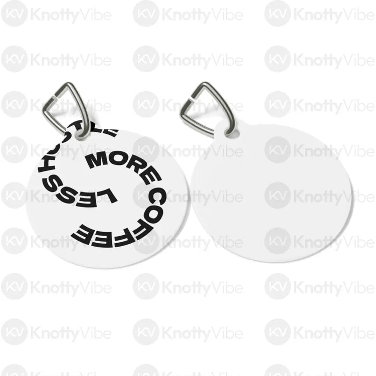 Customizable Pet Tag - Unique Pet ID Personalized Tag Dog Collar Charm Pet Accessory Gift for Pet Lovers 1’’ Pets