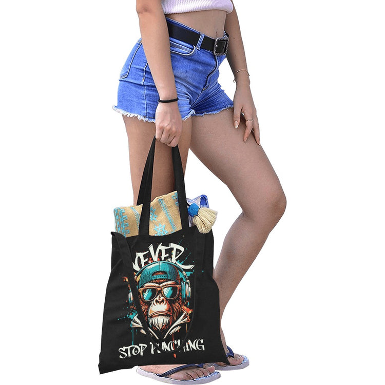 Punching Canvas Tote Bag
