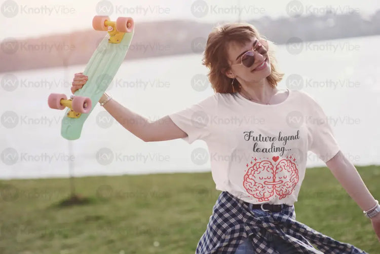 Future Legend Loading Unisex Oversized Tee Casual Oversized Top Gift for Friends Motivational Shirt Trendy Streetwear