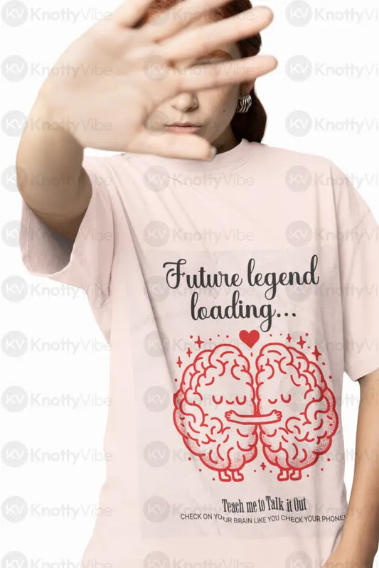 Future Legend Loading Unisex Oversized Tee Casual Oversized Top Gift for Friends Motivational Shirt Trendy Streetwear