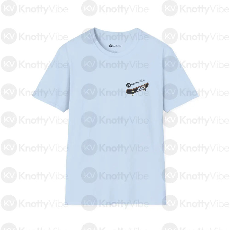Humorous Unisex Softstyle T-Shirt Identity Theft Awareness Tee Funny Gift Casual Wear Unique Statement Shirt Light Blue