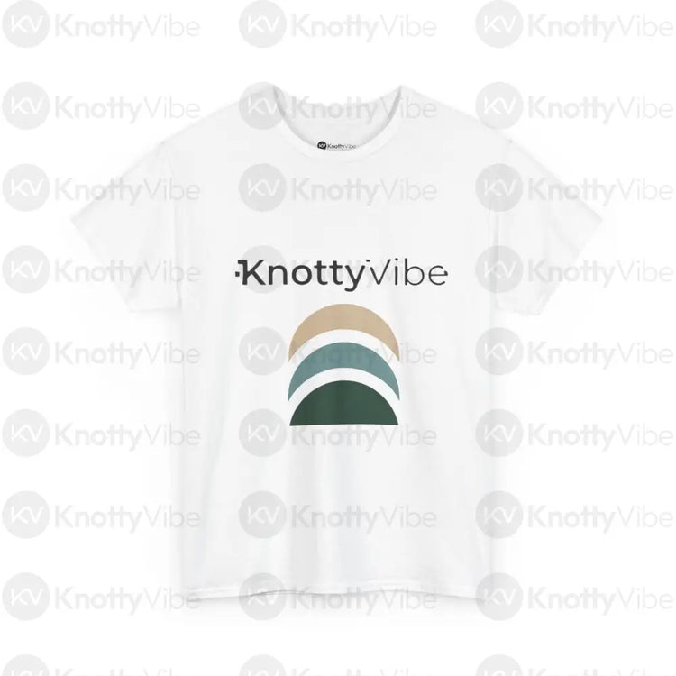 Knotty Vibe Unisex Heavy Cotton Tee - Casual Wear Gift for Friends Summer Fashion Unique Graphic Tee Everyday Comfort