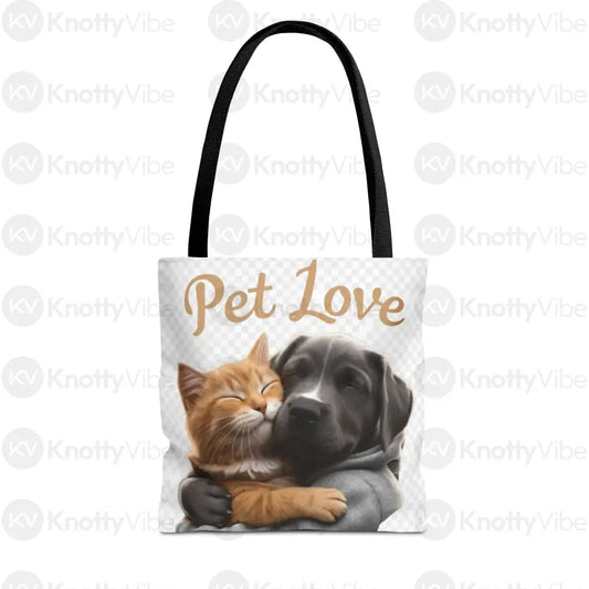 Pet Love Tote Bag - Stylish Versatile Eco-Friendly Bag for Animal Lovers Pet Owners Gifts for Any Occasion 13’’ × 13’’