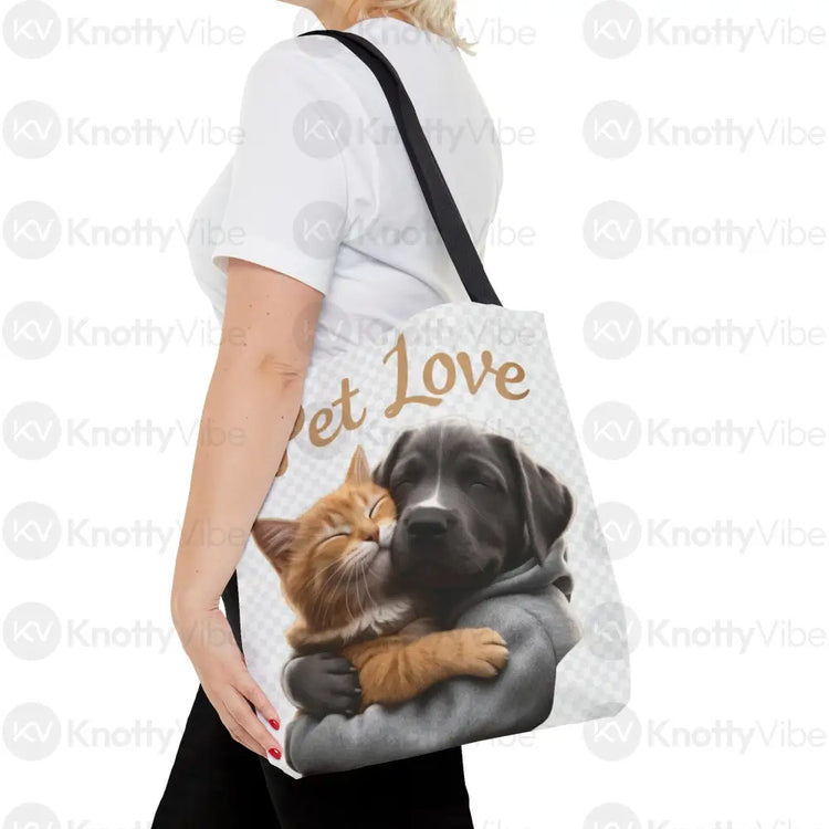 Pet Love Tote Bag - Stylish Versatile Eco-Friendly Bag for Animal Lovers Pet Owners Gifts for Any Occasion Bags