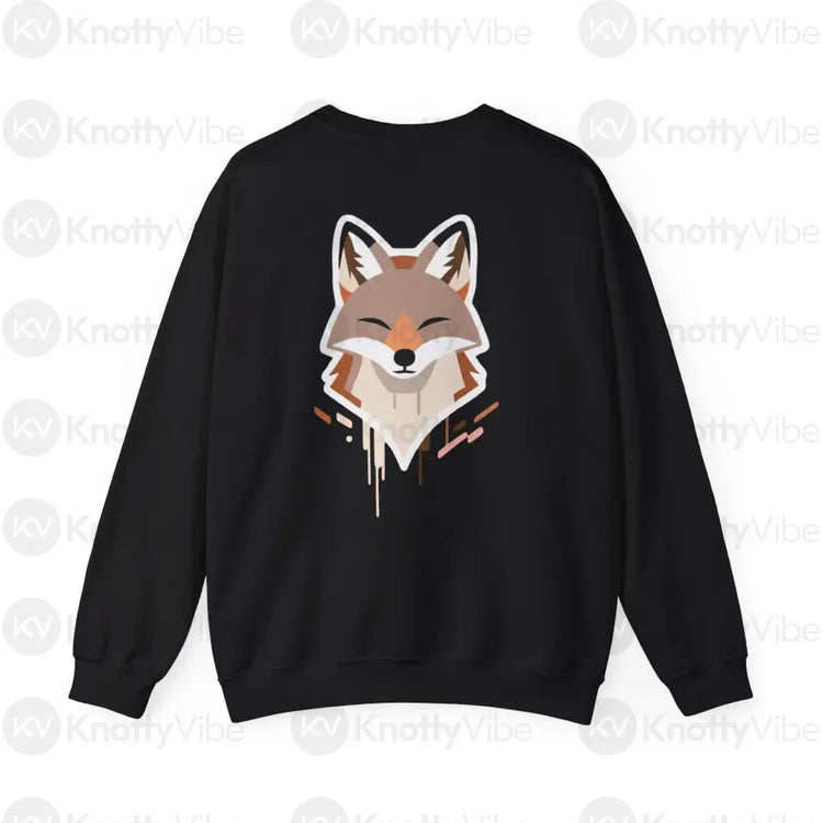 Playful Fox Graphic Sweatshirt Cozy Unisex Apparel Perfect Gift for Animal Lovers Casual Everyday Wear Ideal for Fall