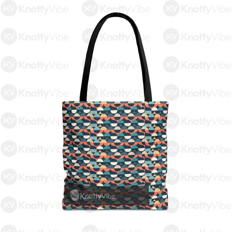 Stylish AOP Tote Bag with Colorful Geometric Design Eco-Friendly Shopper Beach Bag Gift for Her Trendy Handbag Everyday