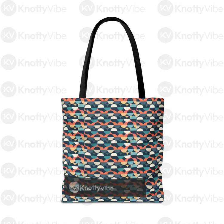 Stylish AOP Tote Bag with Colorful Geometric Design Eco-Friendly Shopper Beach Bag Gift for Her Trendy Handbag Everyday