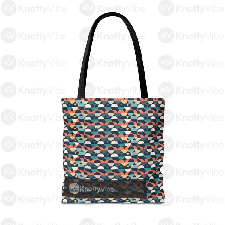 Stylish AOP Tote Bag with Colorful Geometric Design Eco-Friendly Shopper Beach Bag Gift for Her Trendy Handbag Everyday