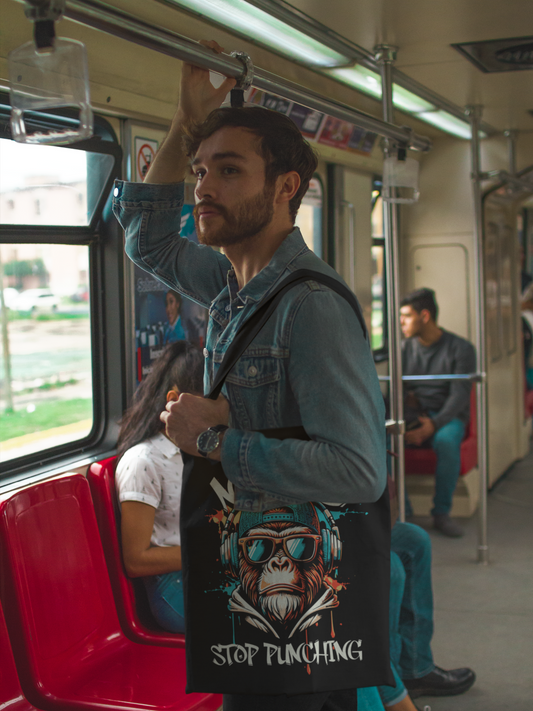Punching Canvas Tote Bag