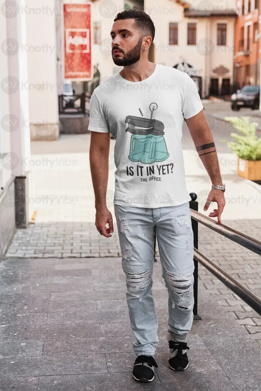 Unisex Heavy Cotton Tee for Office Fans Fun Gift Comfortable Graphic Shirt Perfect for Casual Fridays TV Show